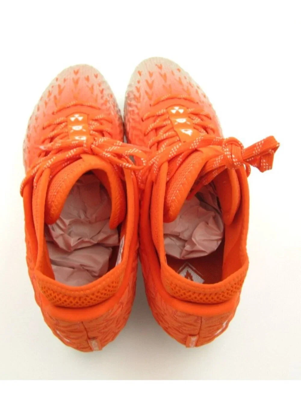 Under Armour UA Spotlight 4 MC Football Cleats Team Orange Silver Men Sz 11US